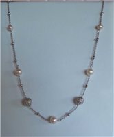 Collana Miluna Donna Giochi di perle in Argento Perla PCL5897